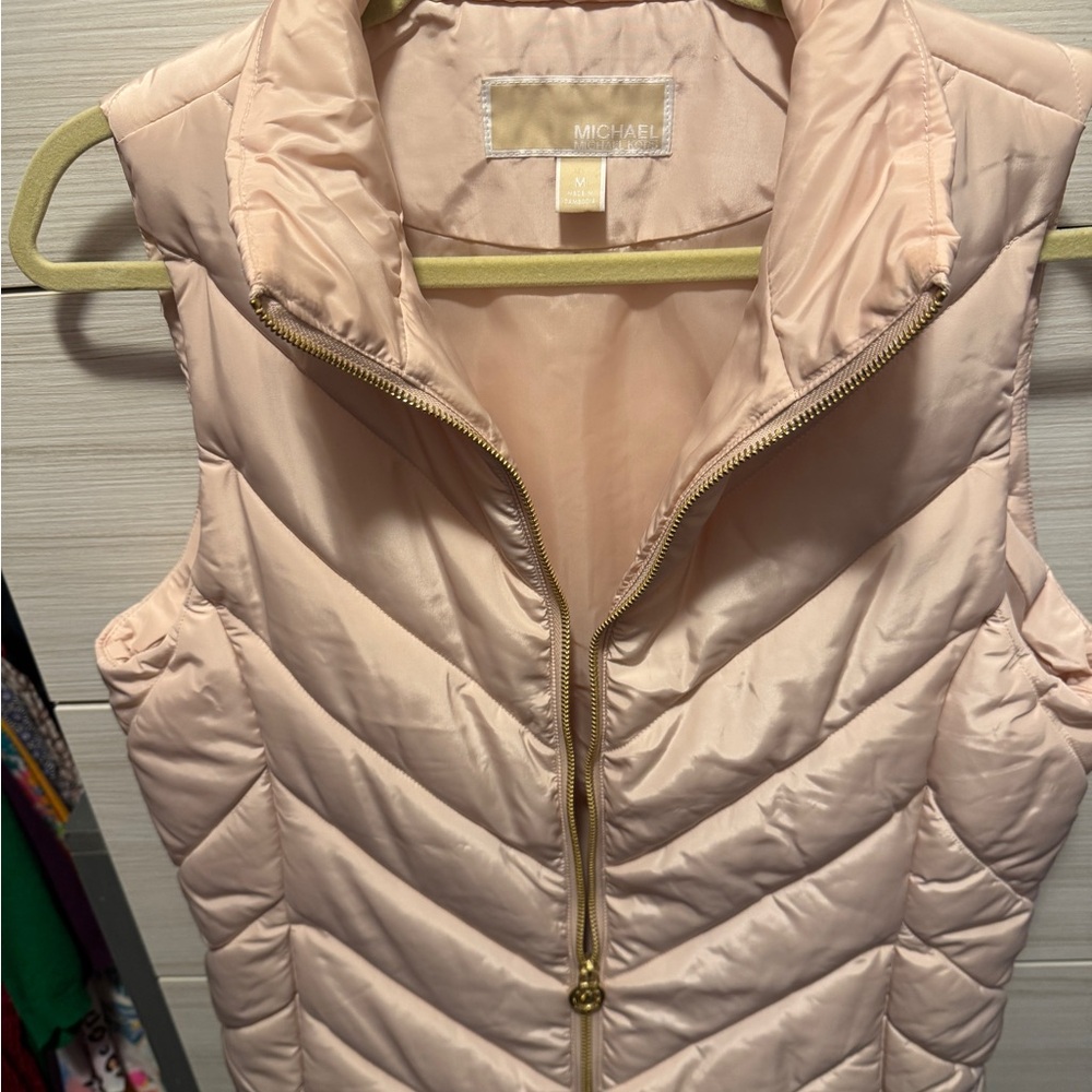 Michael Kors Blush Quilted Vest